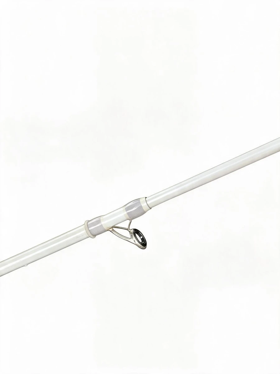 Sleek White Combo carbon telescopic rod — white background